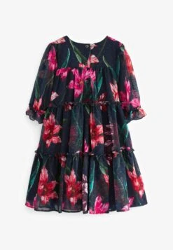 Floral Tiered Standard - Jurk - Navy -Ted Baker 04578f461b084e6b88025ec241603b05
