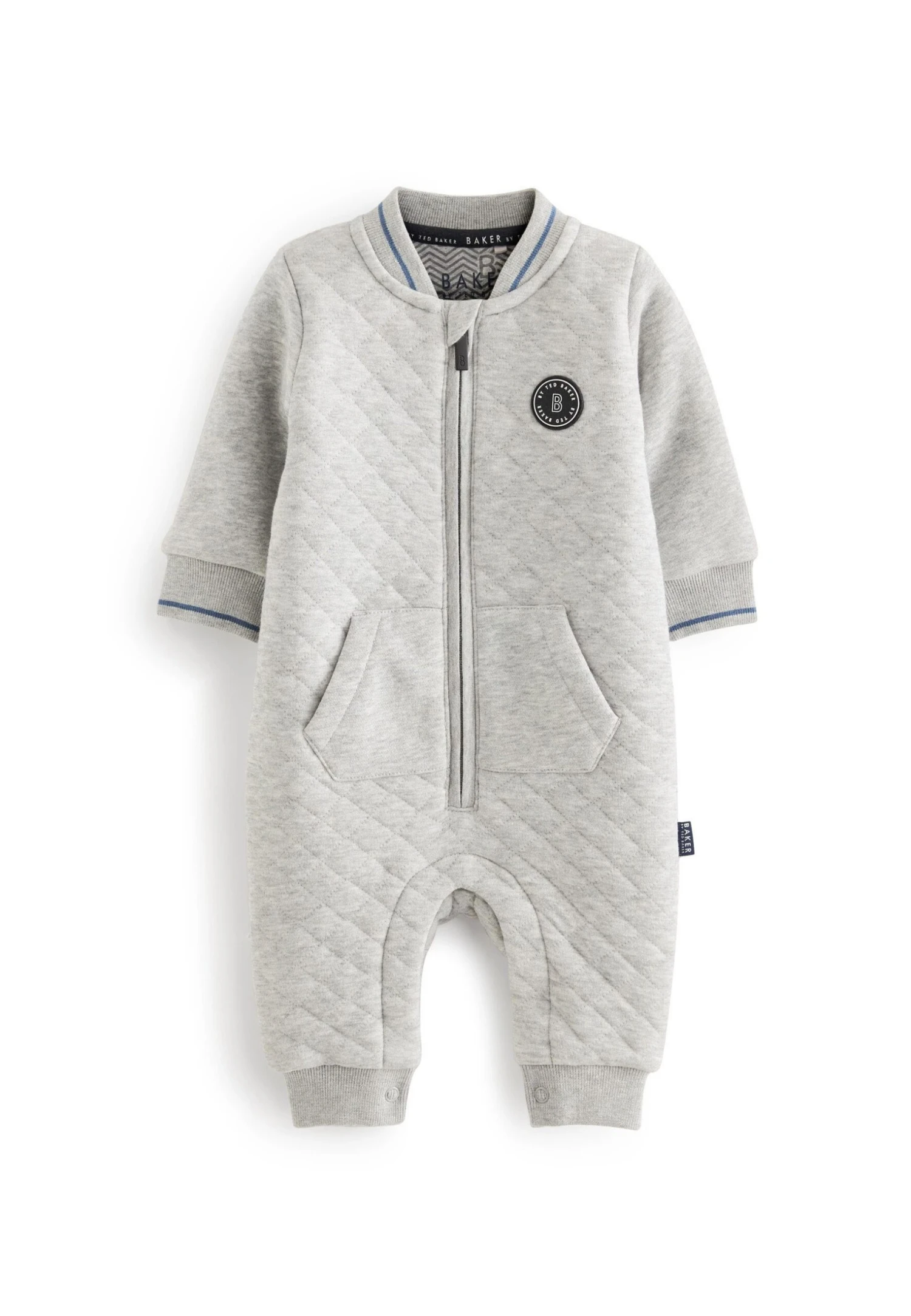 Quilted Romper Standard - Jumpsuit - Grey 1 Quilted Romper Standard - Jumpsuit - Grey