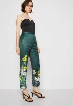 Ted Baker Aikaat Printed Narrow Peg Trouser - Broek - Dark Green -Ted Baker 18f5e770ee544a14b8446ef4cb4442f0