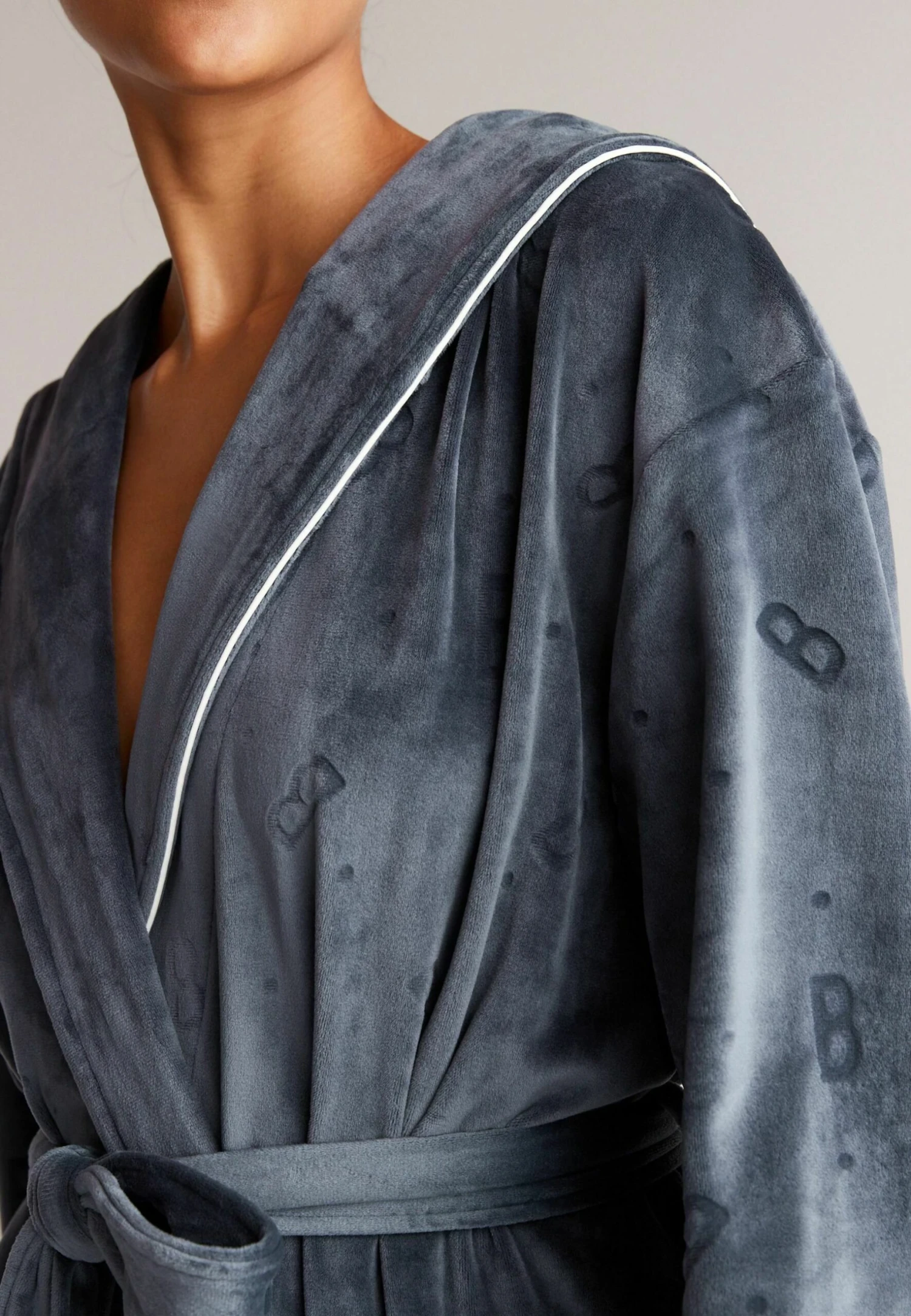 Cosy Standard - Badjas - Blue 4 Cosy Standard - Badjas - Blue - Afbeelding 4