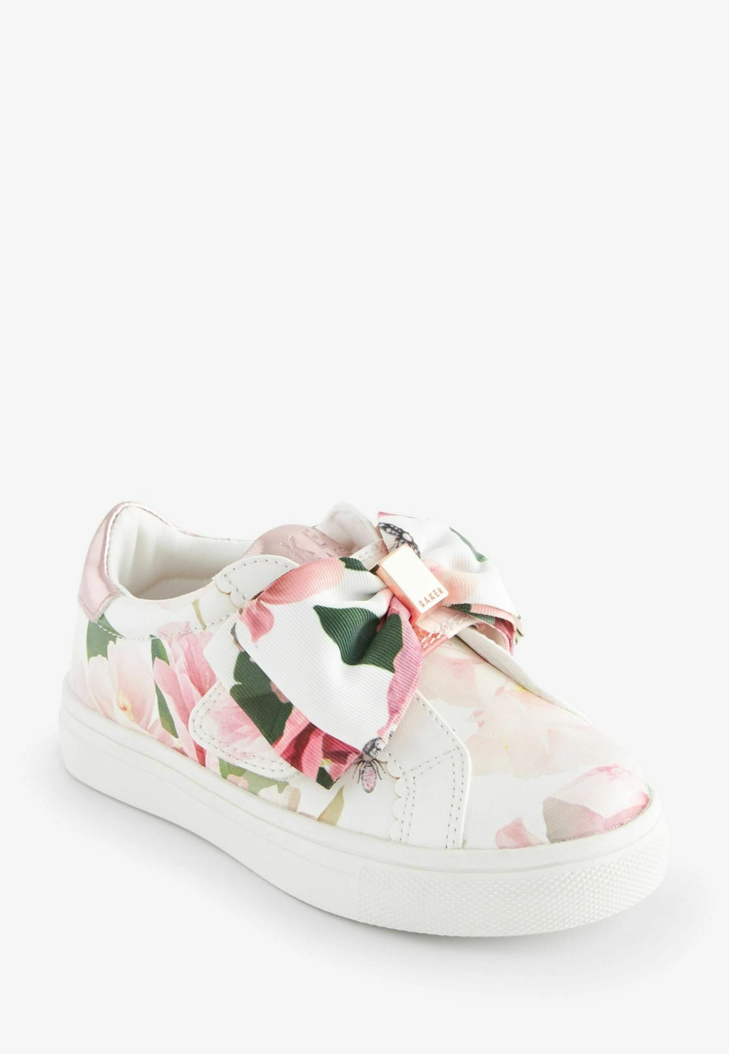 Floral Organza Bow Stand - Babyschoenen - White 2 Floral Organza Bow Stand - Babyschoenen - White - Afbeelding 2