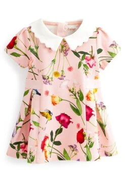 Floral Ponte Dress- Jurk - Pink