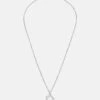 Ted Baker Crystal Magnolia Hoop Pendant - Ketting - Silver-Coloured