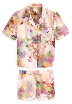 Button Through Set - Pyjama - Pink Floral -Ted Baker 4c8b5a6477c343d4b868dd530b914d74
