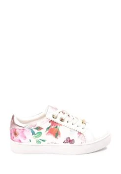 Floral Bow Standard - Sneakers Laag - White