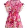 Floral Kaftan- Jurk - Pink