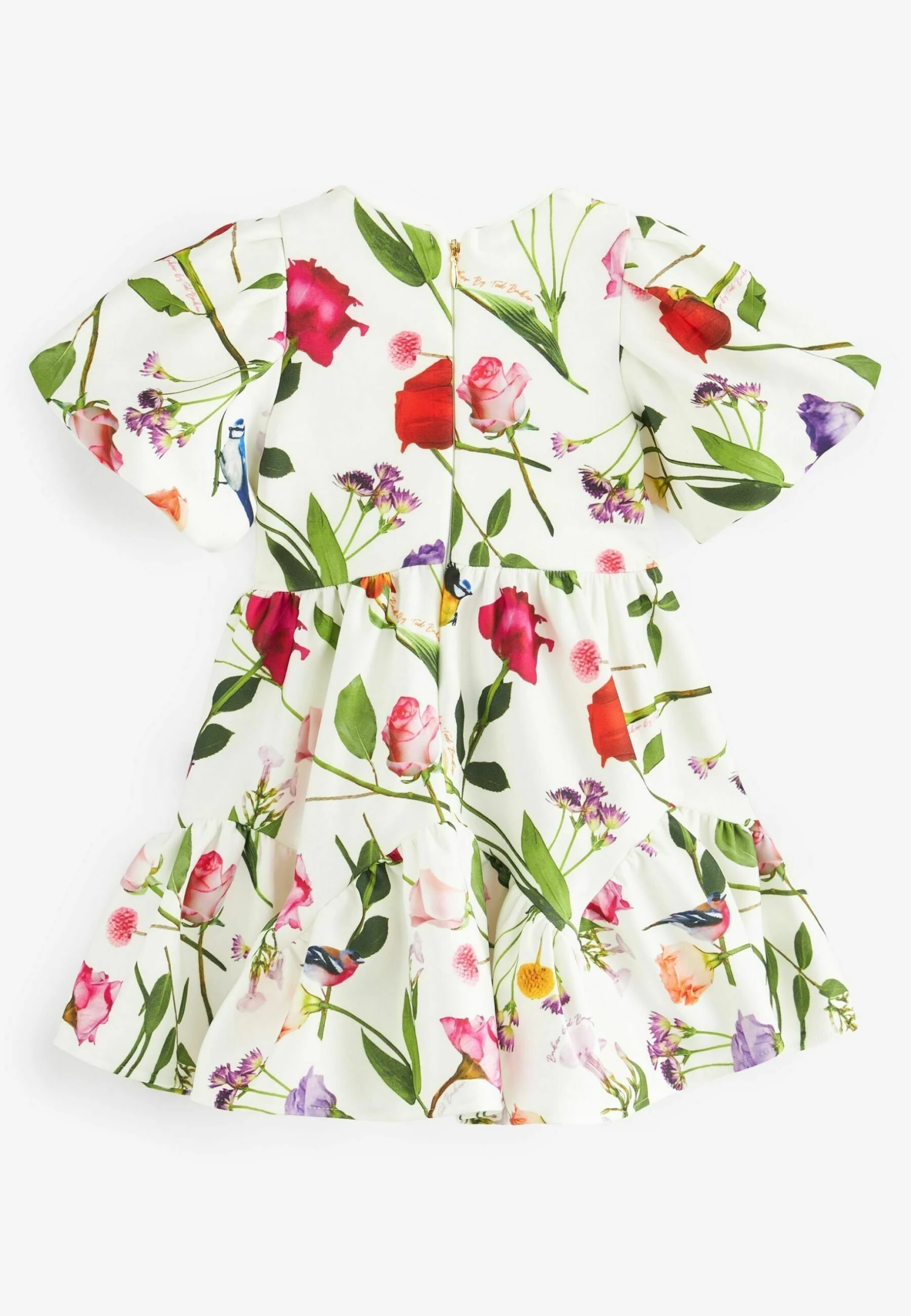 Floral Scuba Standard - Jurk - White 2 Floral Scuba Standard - Jurk - White - Afbeelding 2