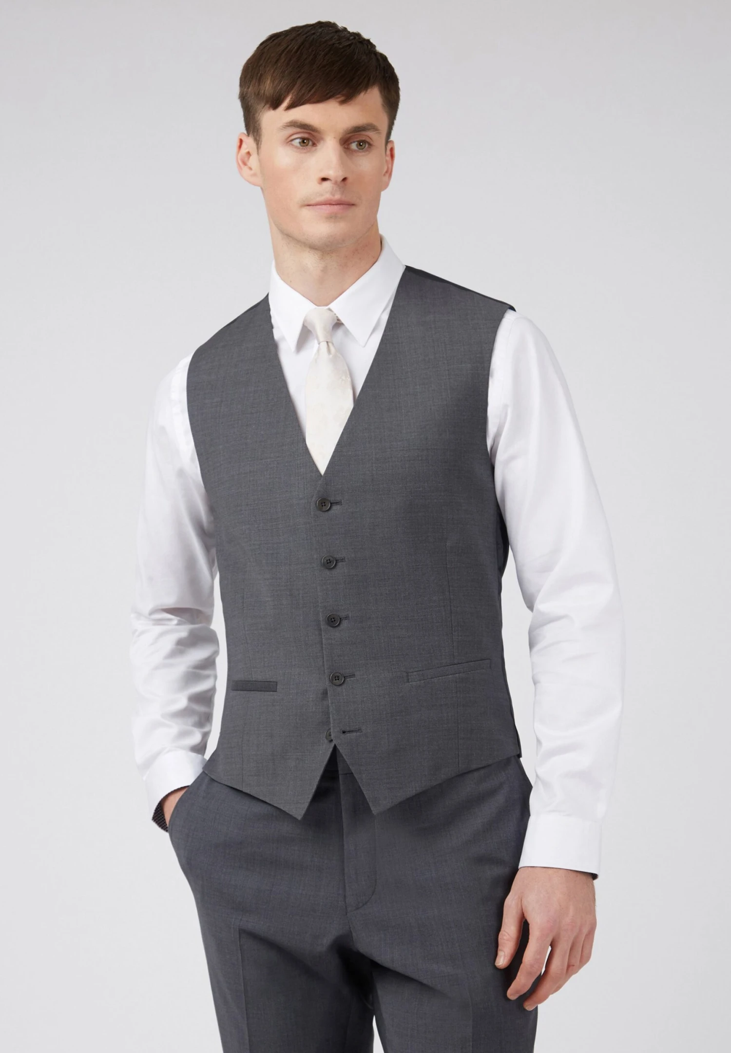 Ted Baker Premium Panama- Bodywarmer - Charcoal 1 Ted Baker Premium Panama- Bodywarmer - Charcoal