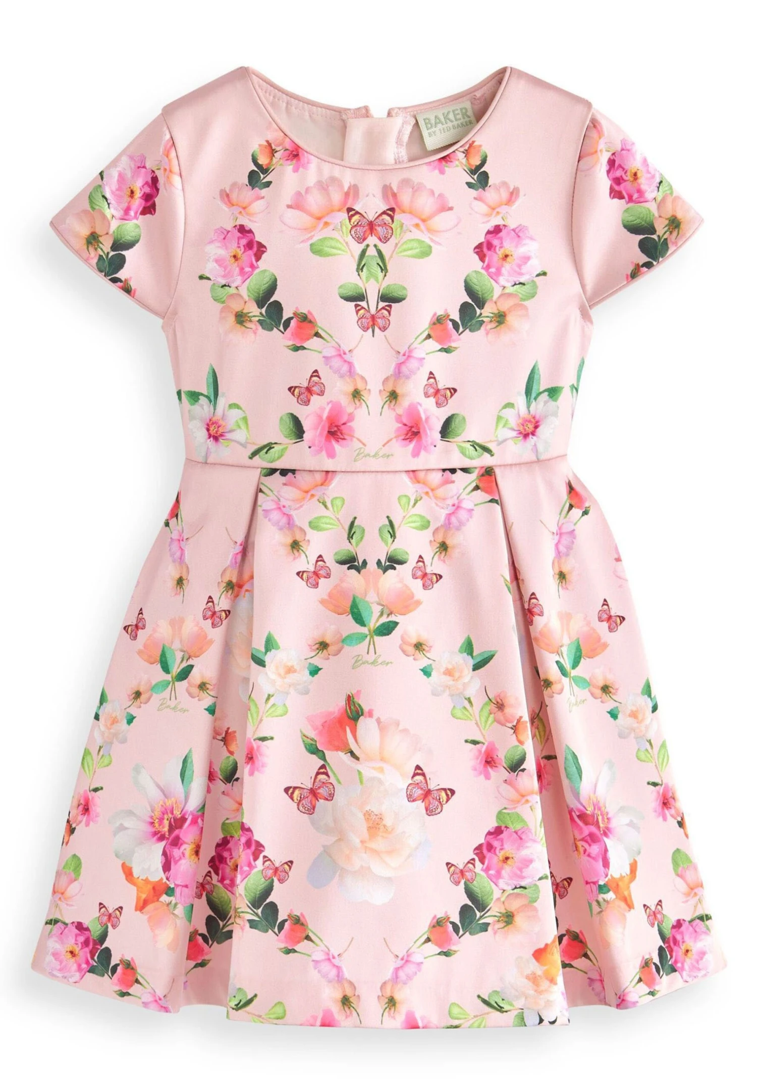 Mirrored Floral - Jurk - Pink 1 Mirrored Floral - Jurk - Pink