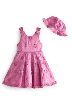 Broderie And Set Standard - Jurk - Purple