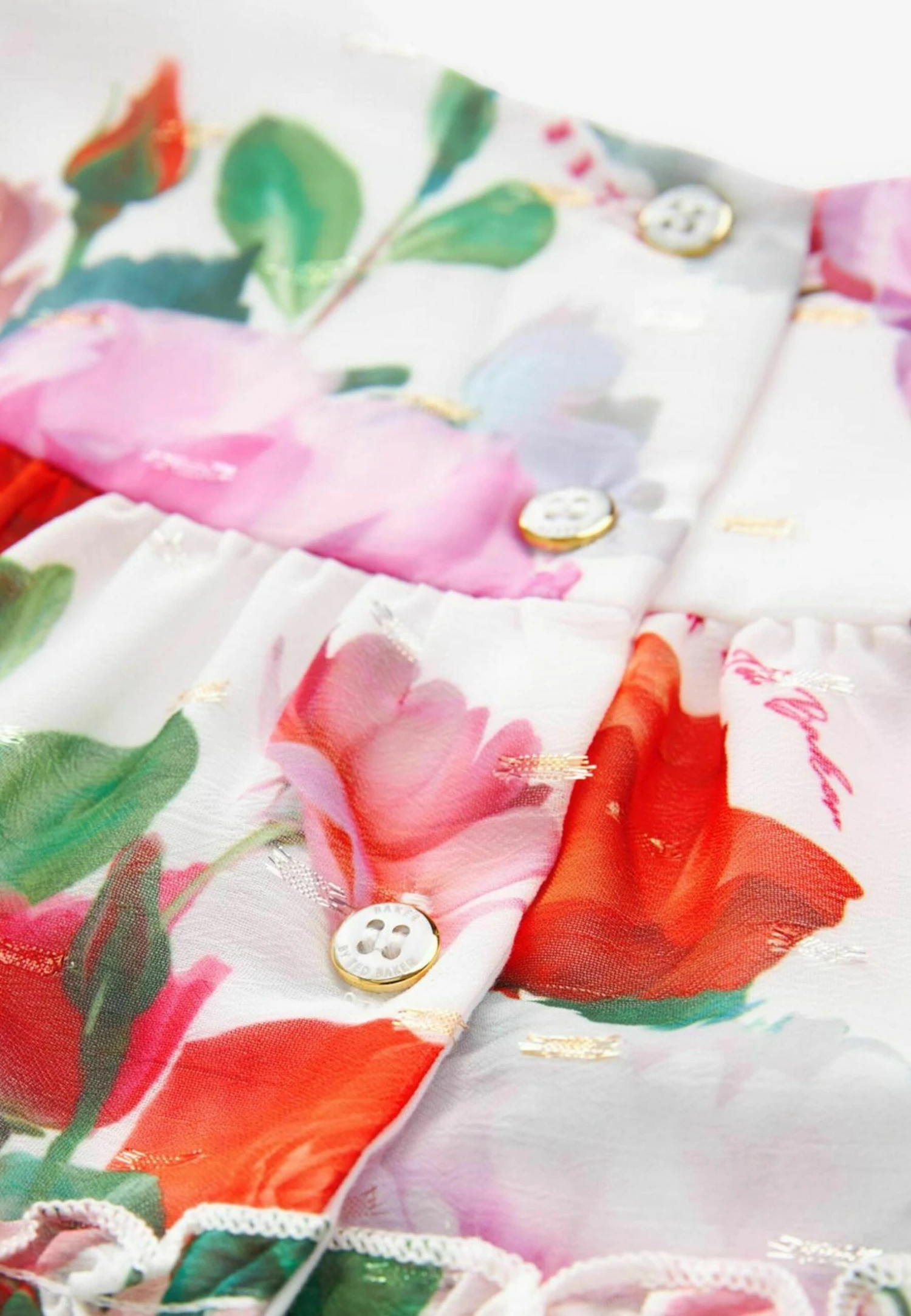 Floral Standard - Jurk - White 5 Floral Standard - Jurk - White - Afbeelding 5