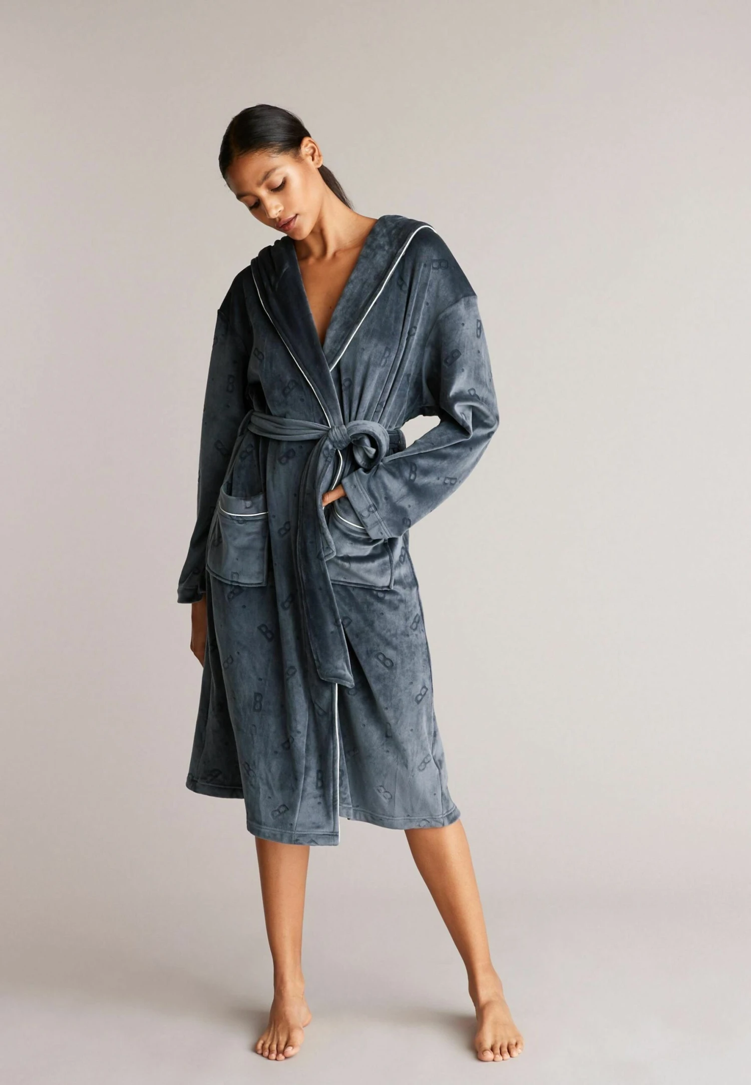 Cosy Standard - Badjas - Blue 2 Cosy Standard - Badjas - Blue - Afbeelding 2