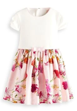 Floral Mockable - Jurk - White/Pink
