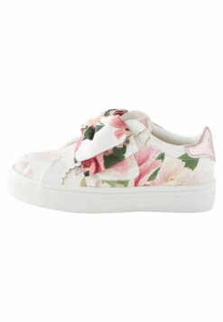 Floral Organza Bow Stand - Babyschoenen - White