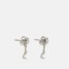 Ted Baker Moojii Pave Star Moon Drop Earring - Oorbellen - Silver-Coloured