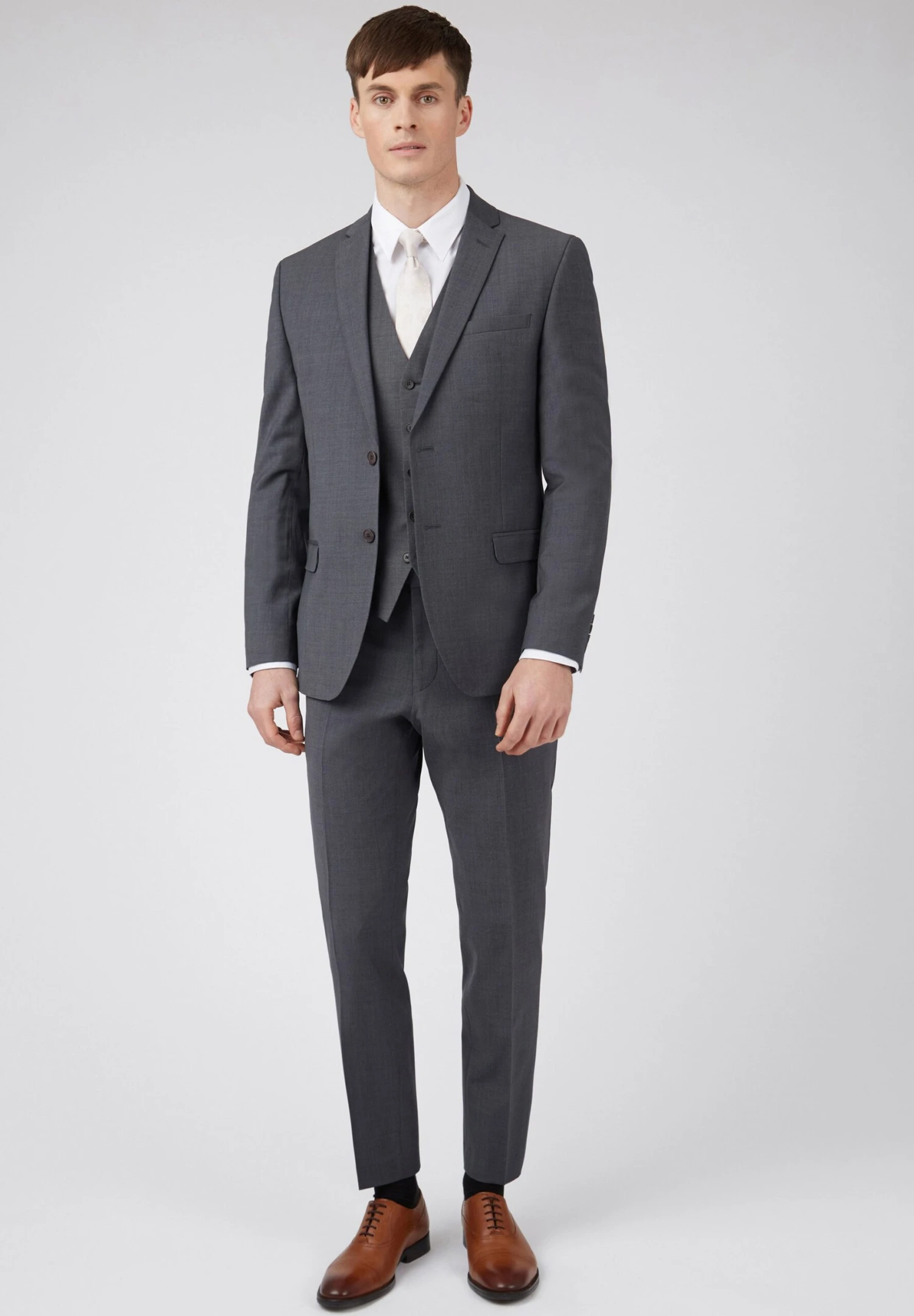 Ted Baker Premium Panama- Bodywarmer - Charcoal 2 Ted Baker Premium Panama- Bodywarmer - Charcoal - Afbeelding 2